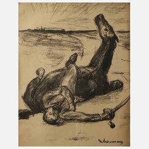 Max Liebermann, Gestürzter Soldat