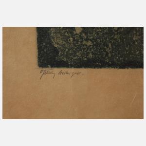 Fritz Overbeck, "Abend am Fließ in Worpswede"