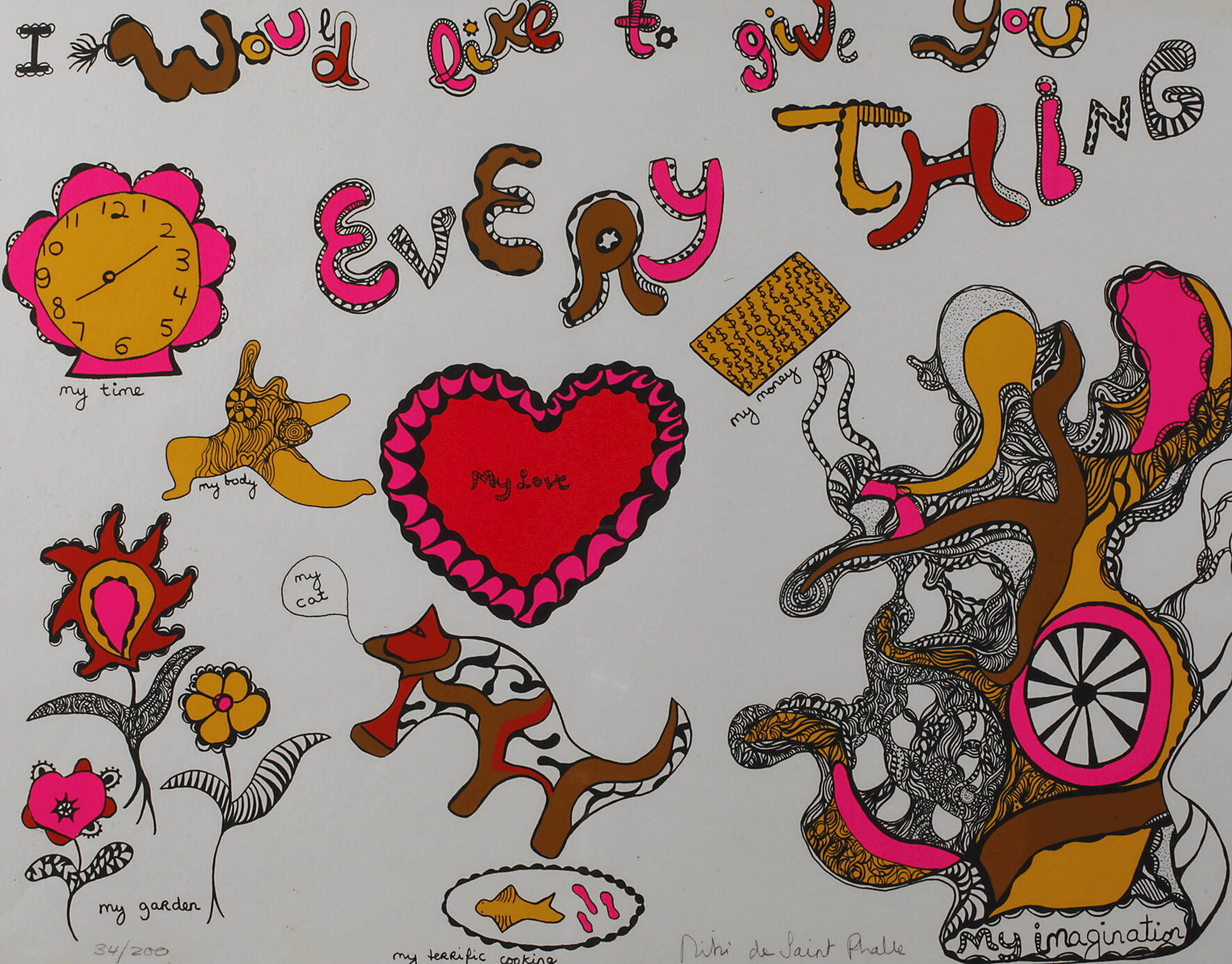 Nicky des Saint Phalle, Farbserigraphie