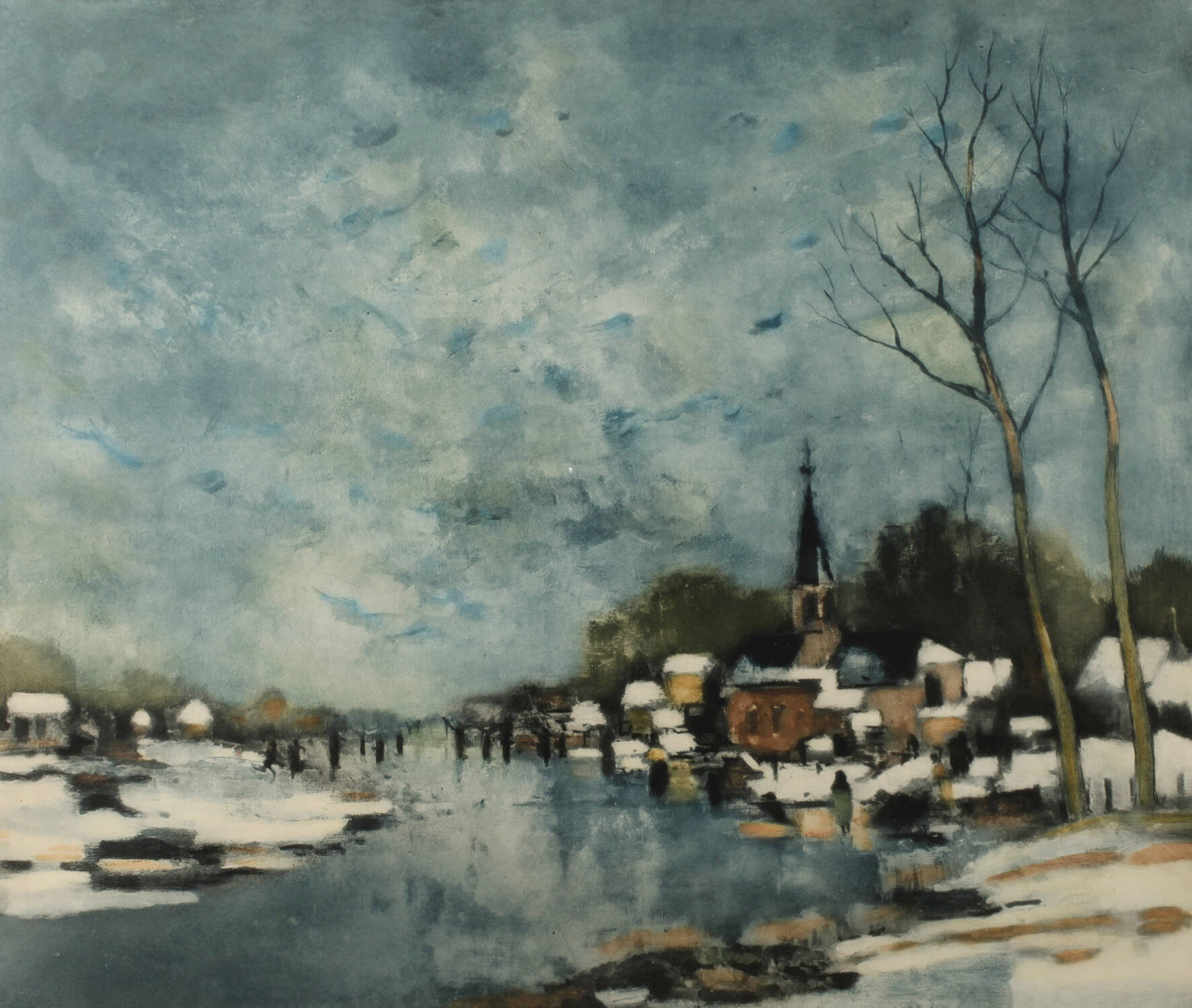 Savery, Winterliches Dorf