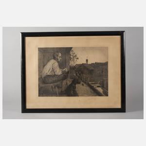 Prof. Hans Thoma, "Feierabend"