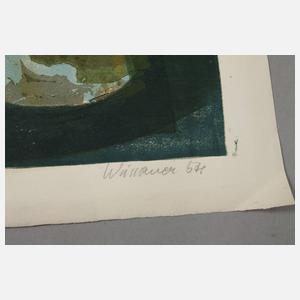 Rudolf Weissauer, Paar Linolschnitte