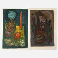 Rudolf Weissauer, Paar Linolschnitte111