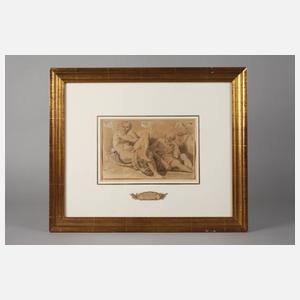 Charles André van Loo, attr., Ruhende Männer