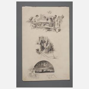 Emil Czech, Illustrationsstudien