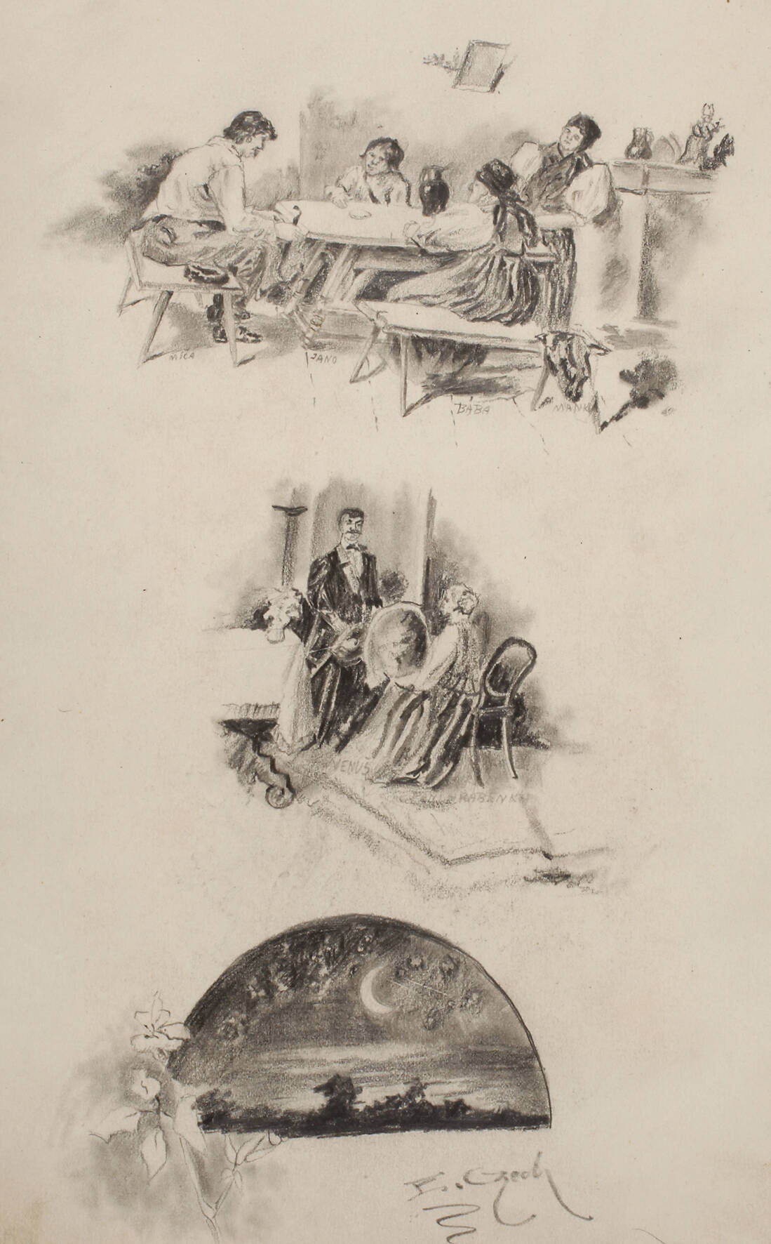 Emil Czech, Illustrationsstudien