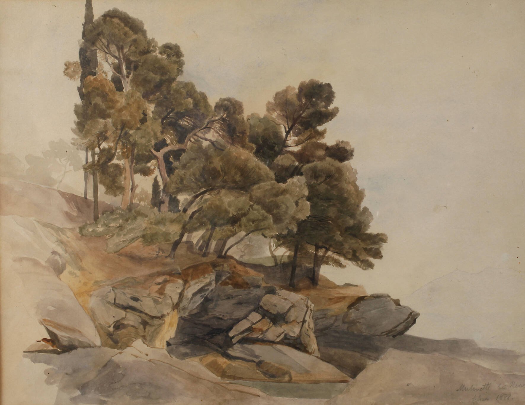 Prof. Edmund Kanoldt attr., "Mulinetti bei Recco"