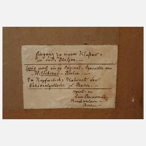 Lina Pommerening, Eingang zu einem Kloster