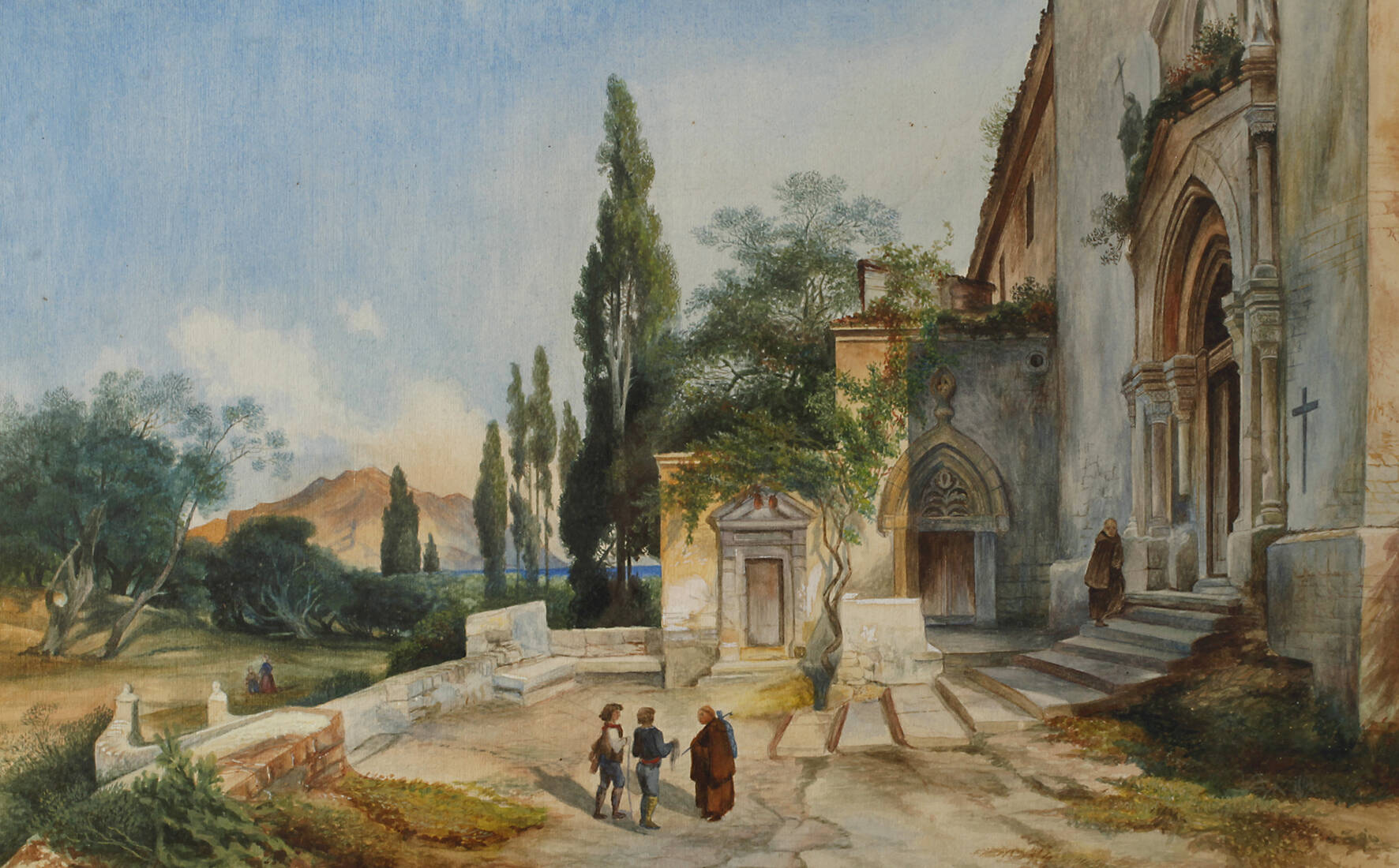 Lina Pommerening, Eingang zu einem Kloster