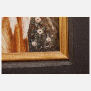 Ch. Roze, Rokoko-Damenportrait