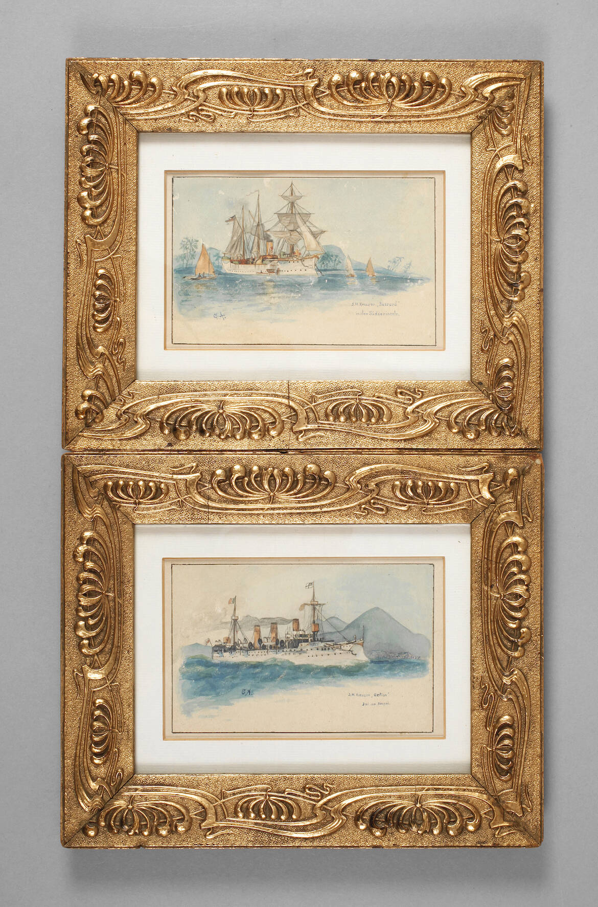 Paar Schiffsbilder