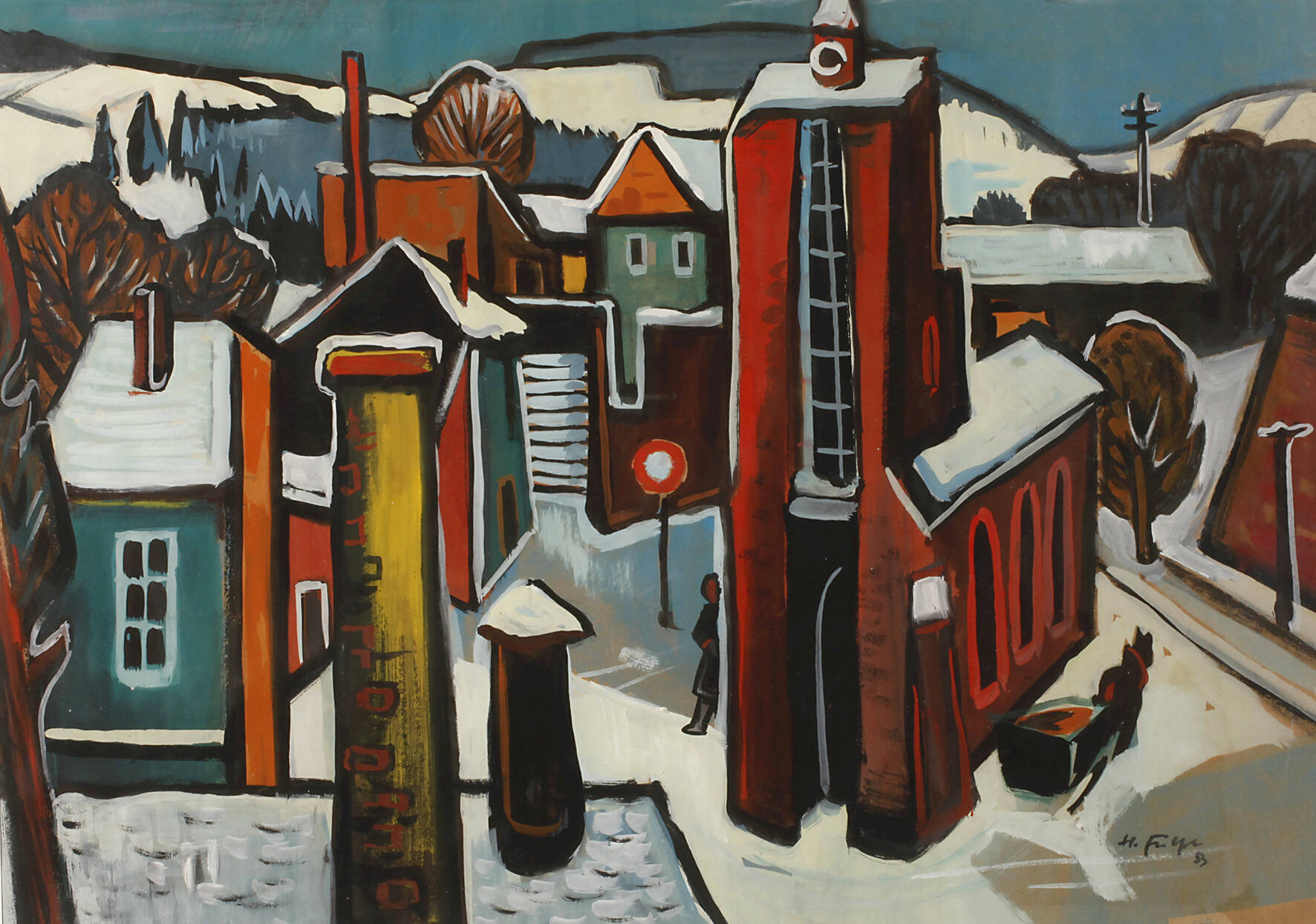 Heinz Fülfe, Stadt im Winter