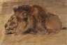 Fritz von Heider, attr., Ruhender Löwe