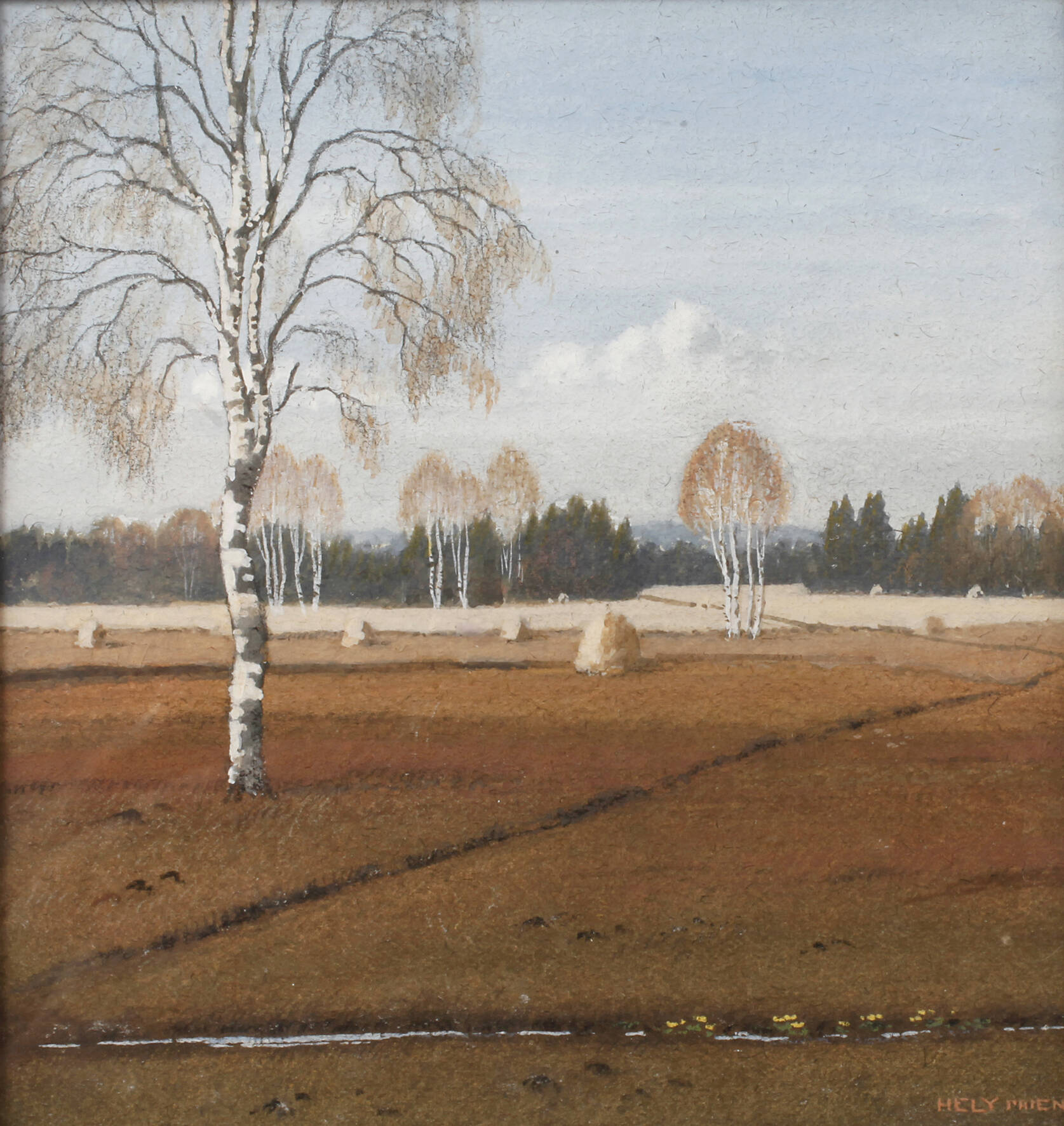 Wilhelm Hely, Landschaft bei Prien