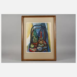 Rudolf Lühr, Stillleben mit Kaktus und Kerze