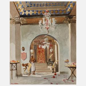 Alphons Leopold Mielich, Im Palast