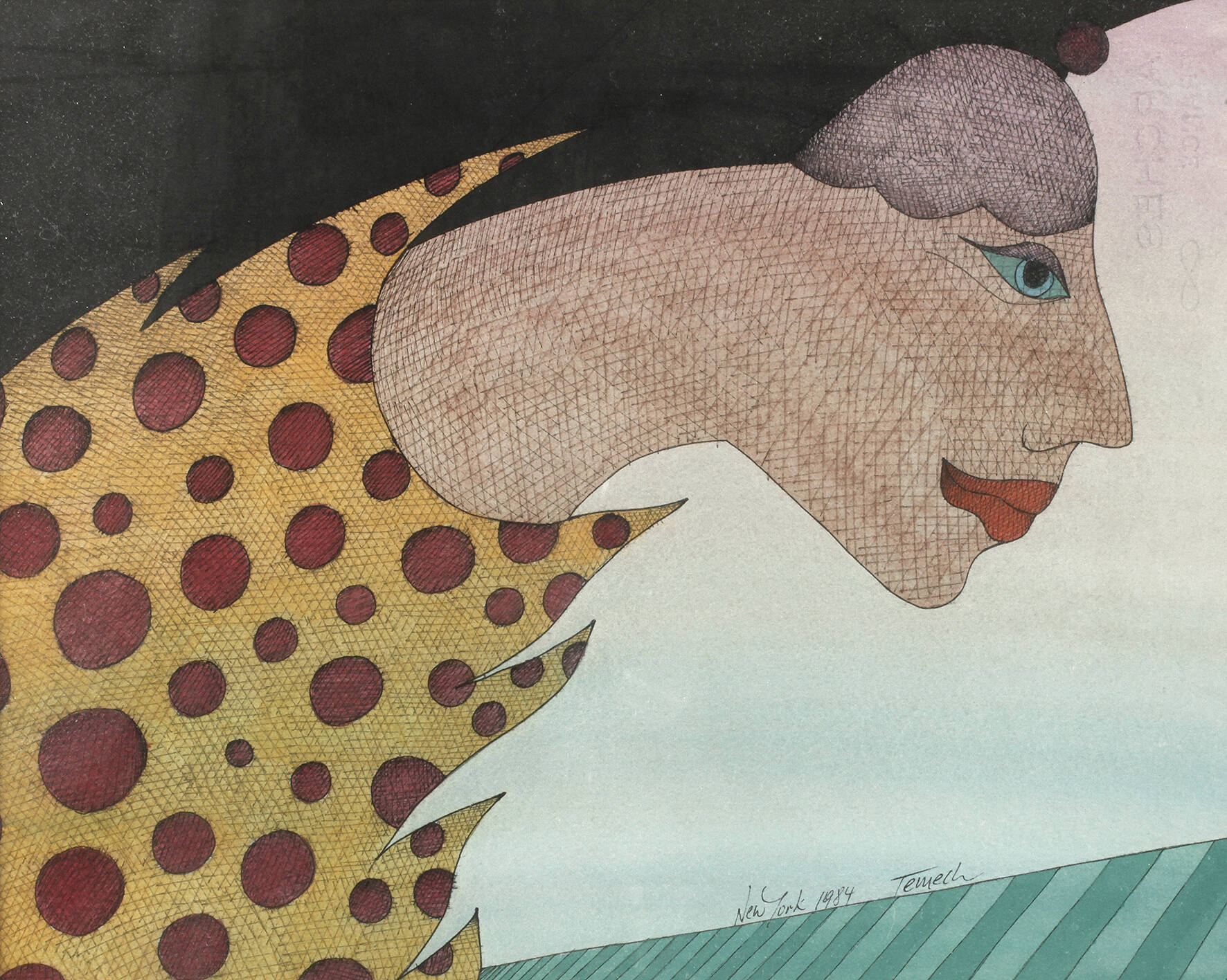 Günther Temech, Frauenbildnis