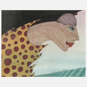 Günther Temech, Frauenbildnis