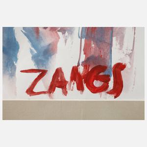 Herbert Zangs, Pinselabwicklung