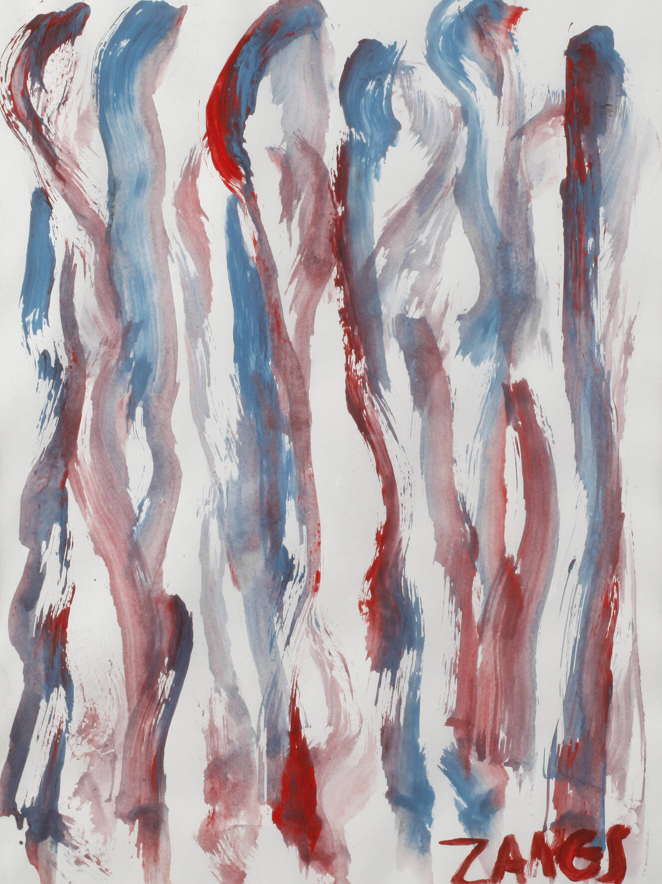 Herbert Zangs, Pinselabwicklung