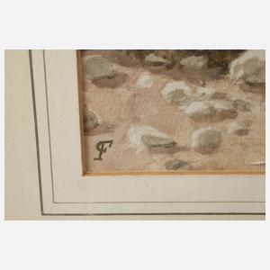 Am See in tropischer Landschaft