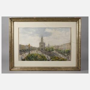 Marktplatz in einer Kleinstadt