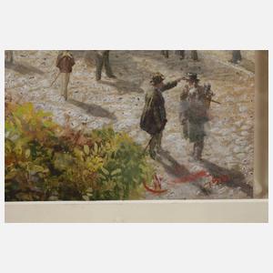 Marktplatz in einer Kleinstadt