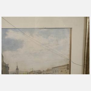 Marktplatz in einer Kleinstadt