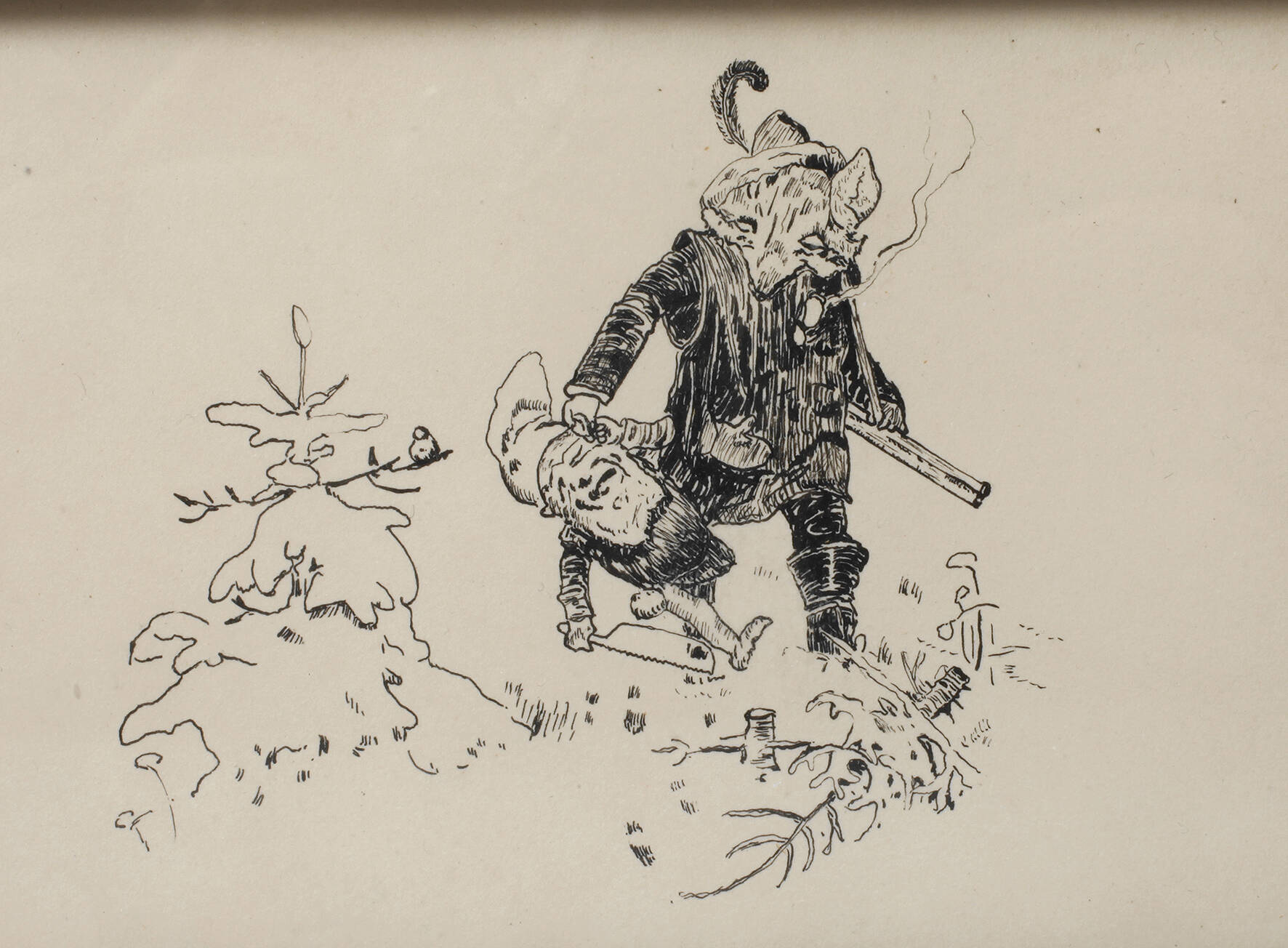 Beim Bäume stehlen erwischt