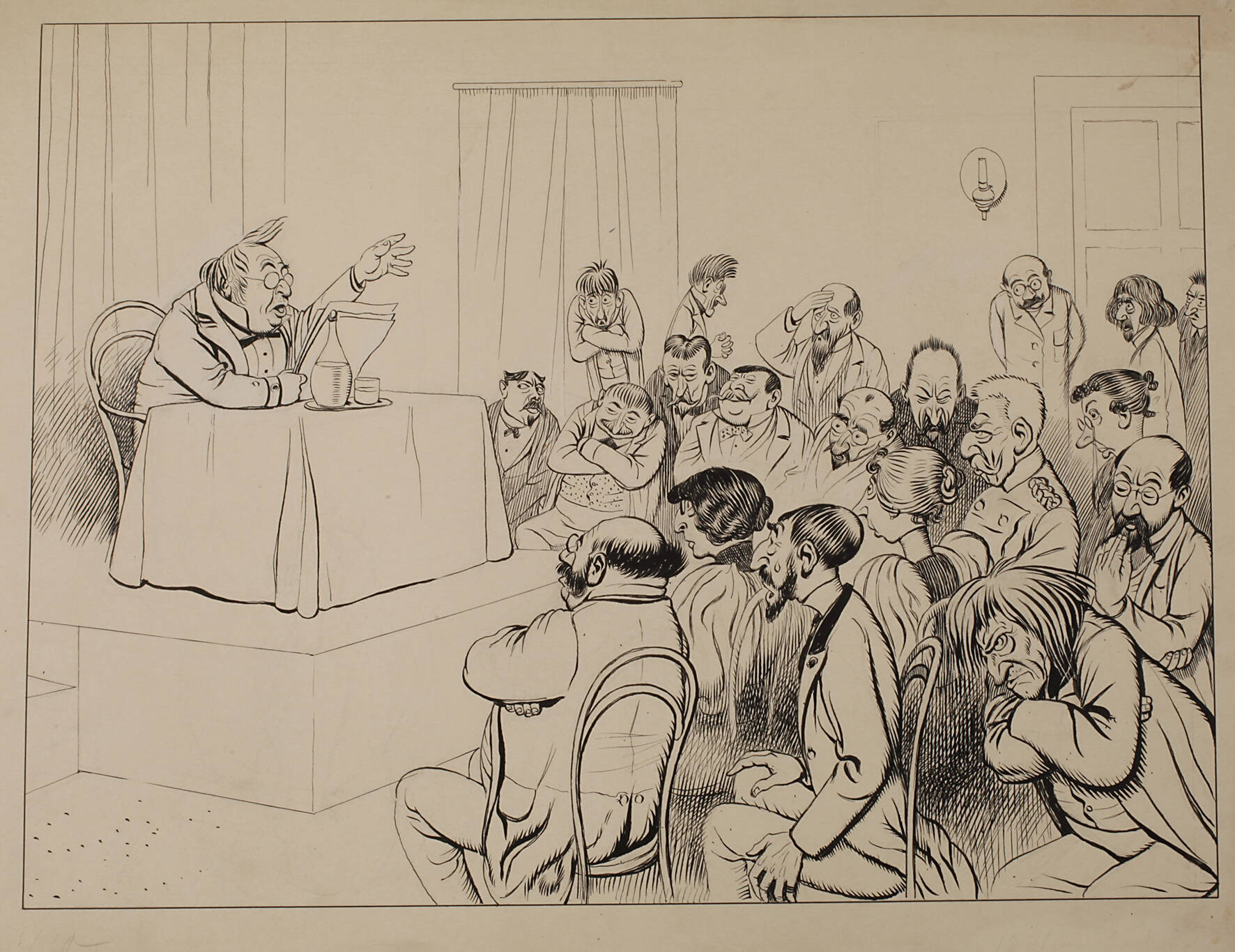 Prof. Adolf Hengeler, attr., Die Vorlesung