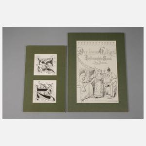 Joseph Hermannsdorfer, Konvolut Illustrationen