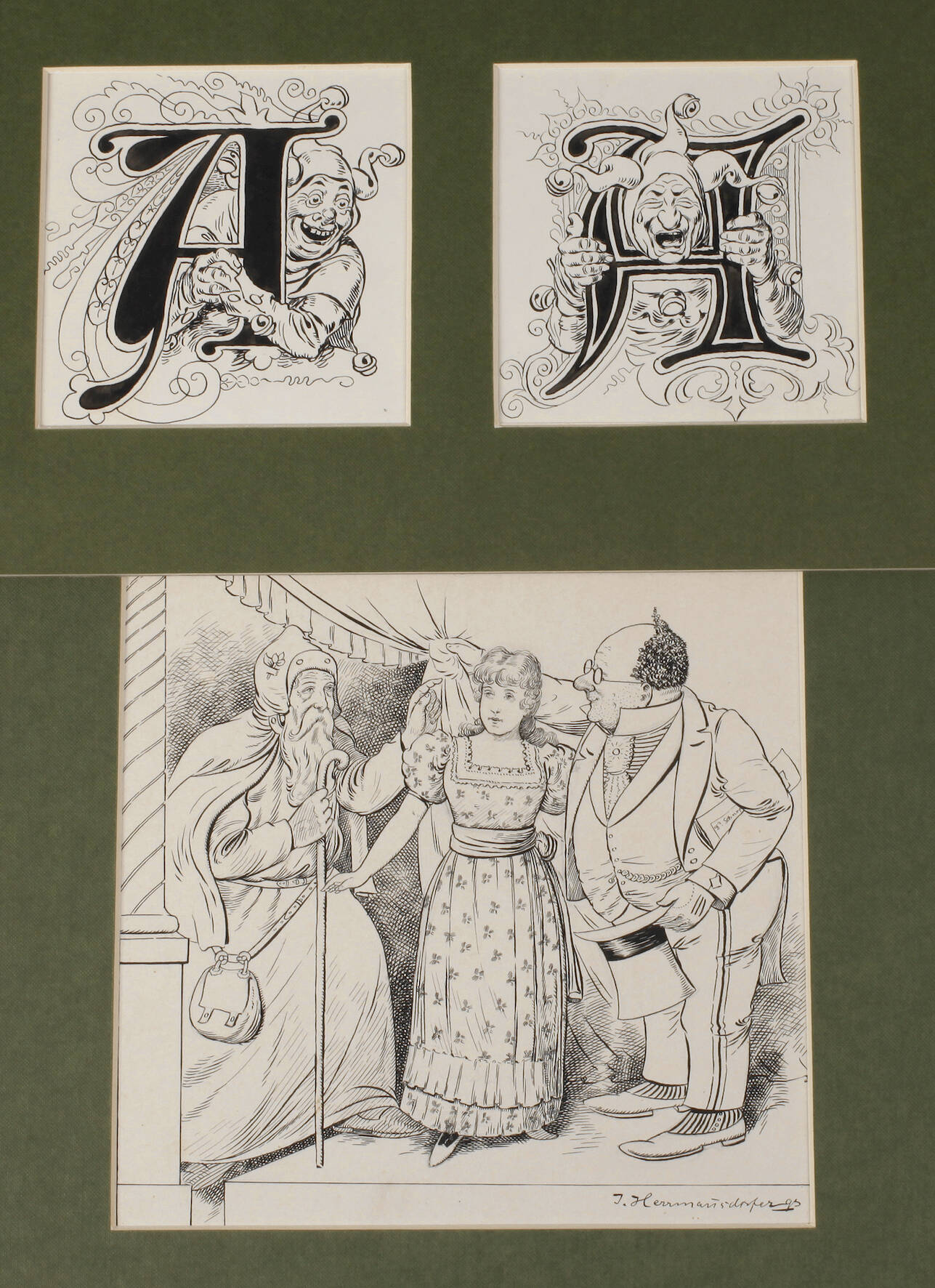 Joseph Hermannsdorfer, Konvolut Illustrationen