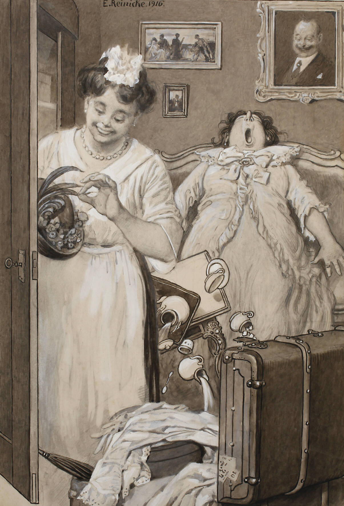 Emil Reinicke, Beim Aufwachen