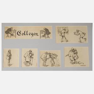 August Roeseler, Konvolut Illustrationen