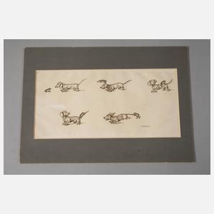 August Roeseler, zu "Oh diese Dackel"