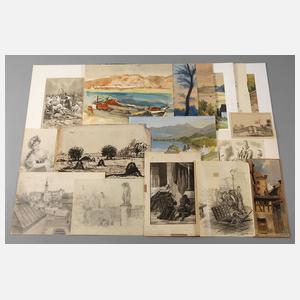 Sammlung Zeichnungen und Aquarelle