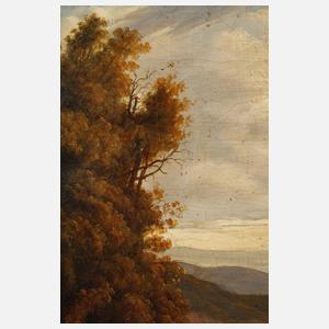 Christian Friedrich Gille, attr., Berglandschaft