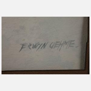 Prof. Erwin Oehme, Männer in nordischer Landschaft