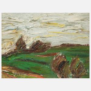 Fredo Bley, "Landschaft im Vorfrühling"