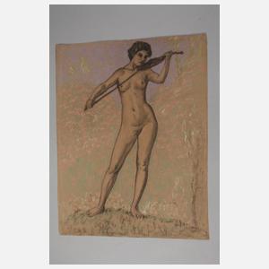 Walther Gasch, Nackte Geigenspielerin