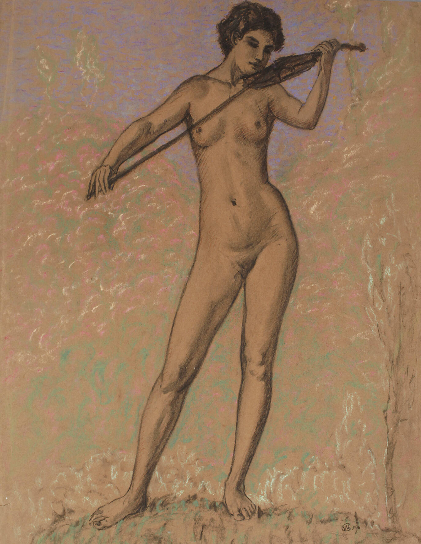 Walther Gasch, Nackte Geigenspielerin