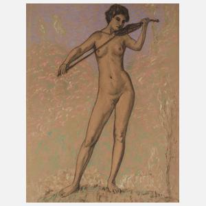 Walther Gasch, Nackte Geigenspielerin