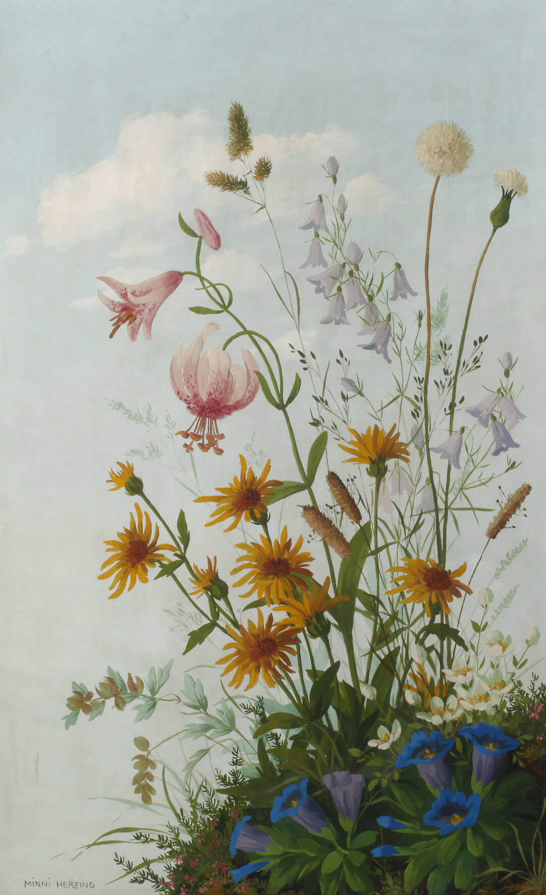 Minni Herzing, Blumenstück