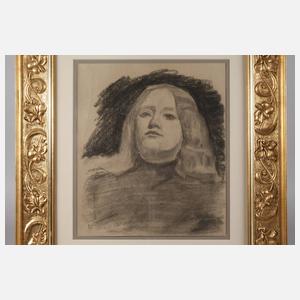 Prof. Ludwig von Hofmann, Frauenportrait