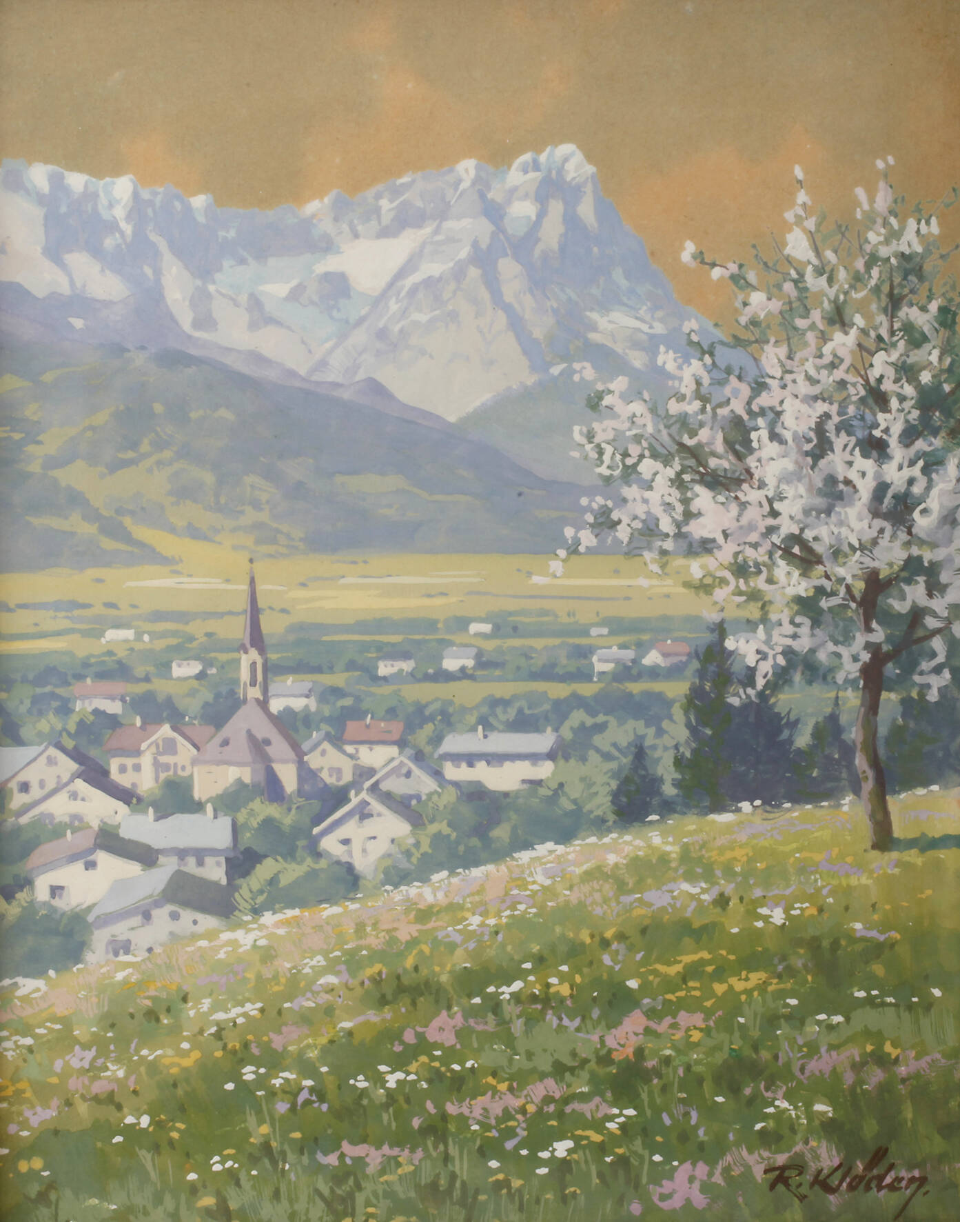 Rudolf Klöden, Frühling im Gebirge