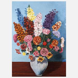 J. Müller, Expressives Blumenstillleben