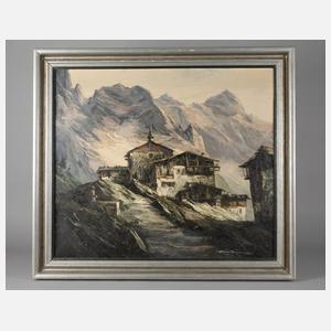 Heinz Münnich, Bergdorf in den Alpen