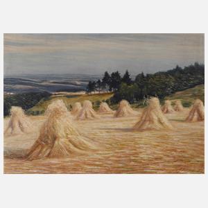 Albin Schlehahn, "Zur Erntezeit"