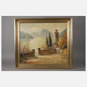 Adolf Schuhknecht, "Herbst am Luganer See"