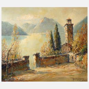 Adolf Schuhknecht, "Herbst am Luganer See"